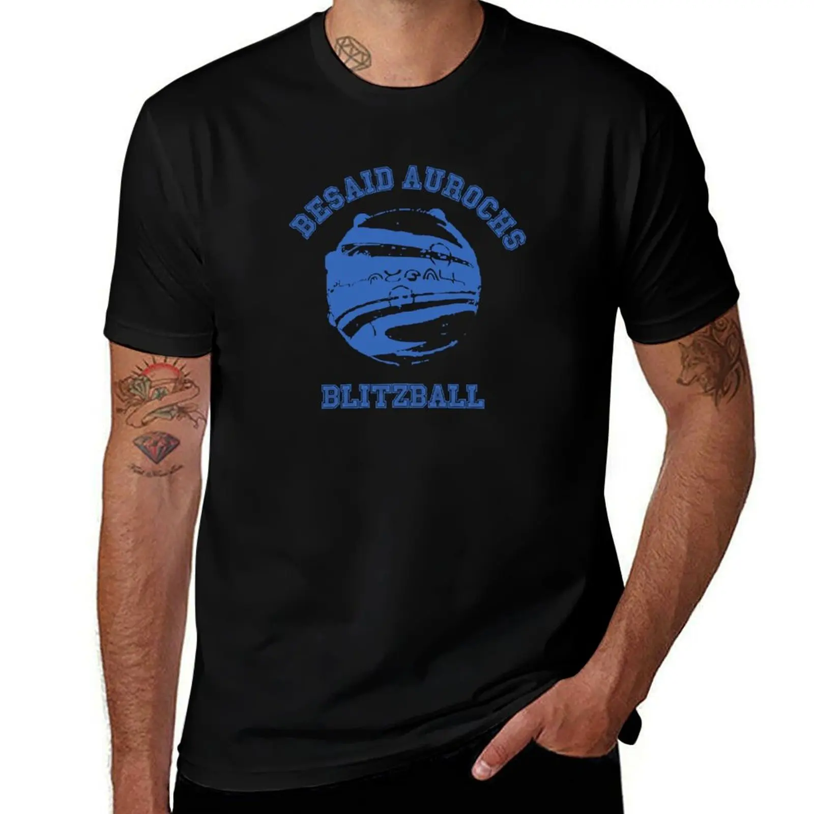 Фото Футболка Besaid Aurochs Blitzball в уличном стиле, повседневная футболка. №1