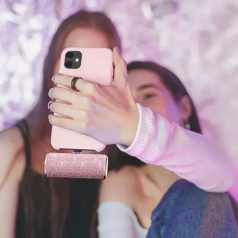 Power Bank Shiny Diamond Модное Высокое Качество 10000 мАч 5000 Портативное зарядное устройство