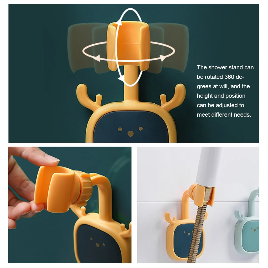 Универсальный держатель для душевой лейки водонепроницаемый пластиковый милый