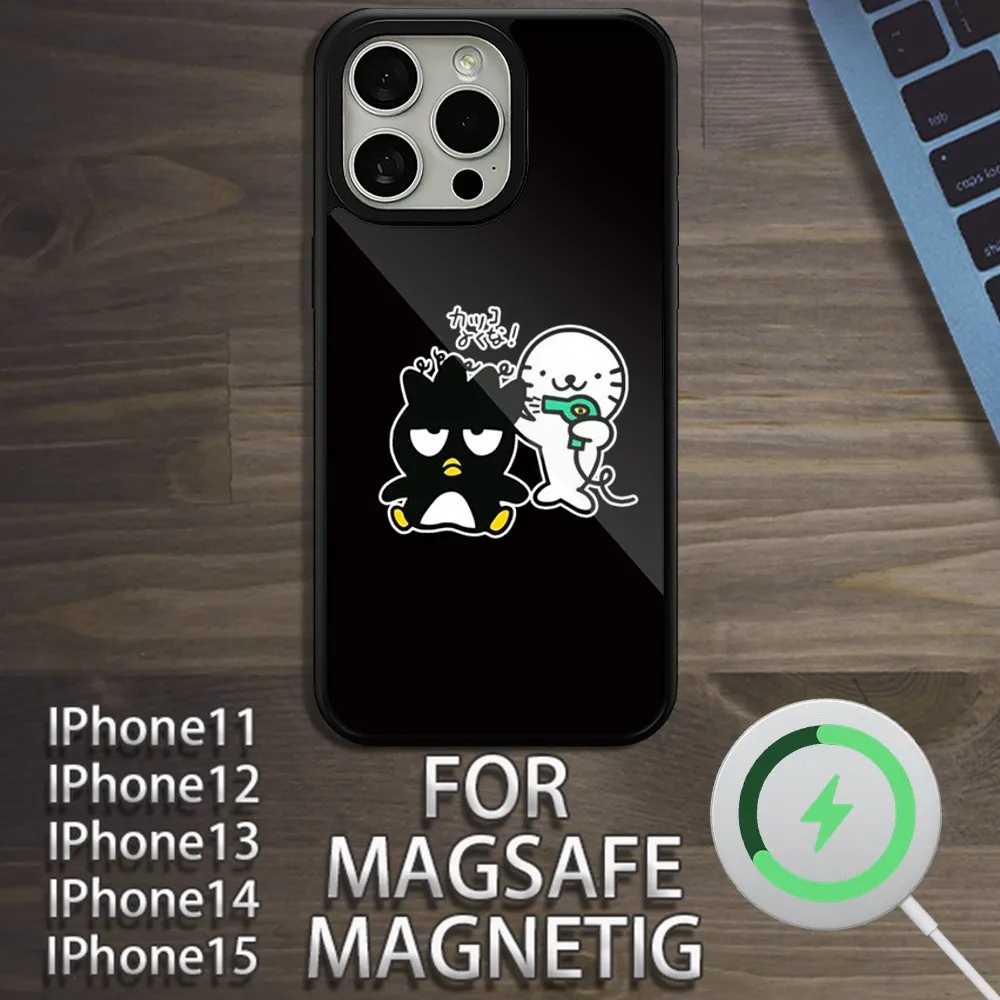 B-Badtz maruS чехол для телефона iPhone 15 14 13 12 11 Pro Max Plus Magsafe Магнитный беспроводной