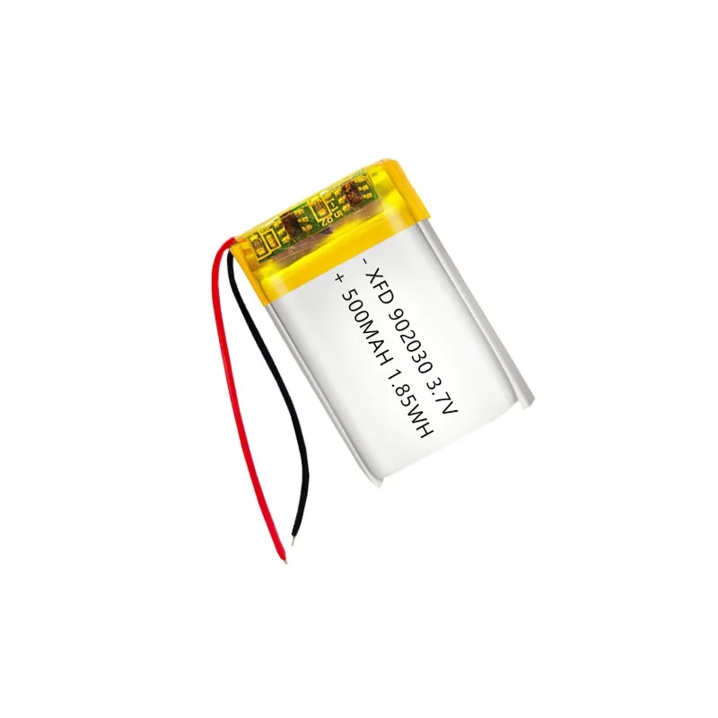 

3.7V 500mAh 902030 polymer lithium ion rechargeable battery for LED lights,bluetooth speakers,MP5,Selfie Stick,902030 battery