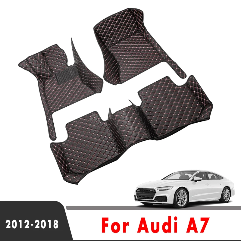 

Car Floor Mats For Audi A7 2018 2017 2016 2015 2014 2013 2012 Car Carpet Custom Foot Pads Interior Automobiles Parts Accessories