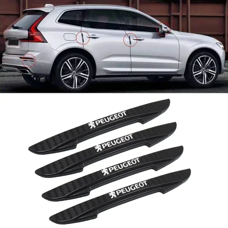 Наклейка с эмблемой боковой протектор двери автомобиля для Peugeot 3008 408 508 205 106 406 407
