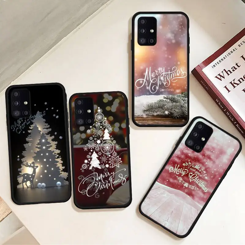 

Christmas Tree Deer ELK New Year Gift Phone Case For Samsung galaxy A S note 22 52 21 20 53 51 71 12 13 10 32 50 fe ultra plus