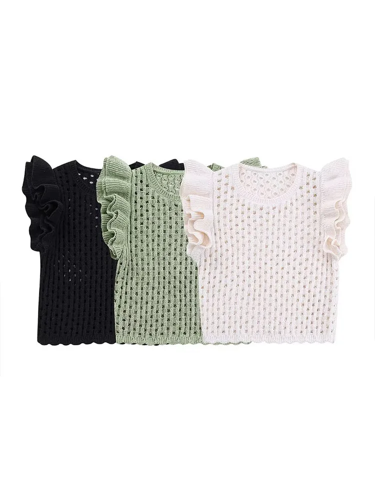 

Женский летний модный короткий жилет из ламинированного шенилла, универсальный Повседневный женский жилет без рукавов в стиле ретро, шикарные топы