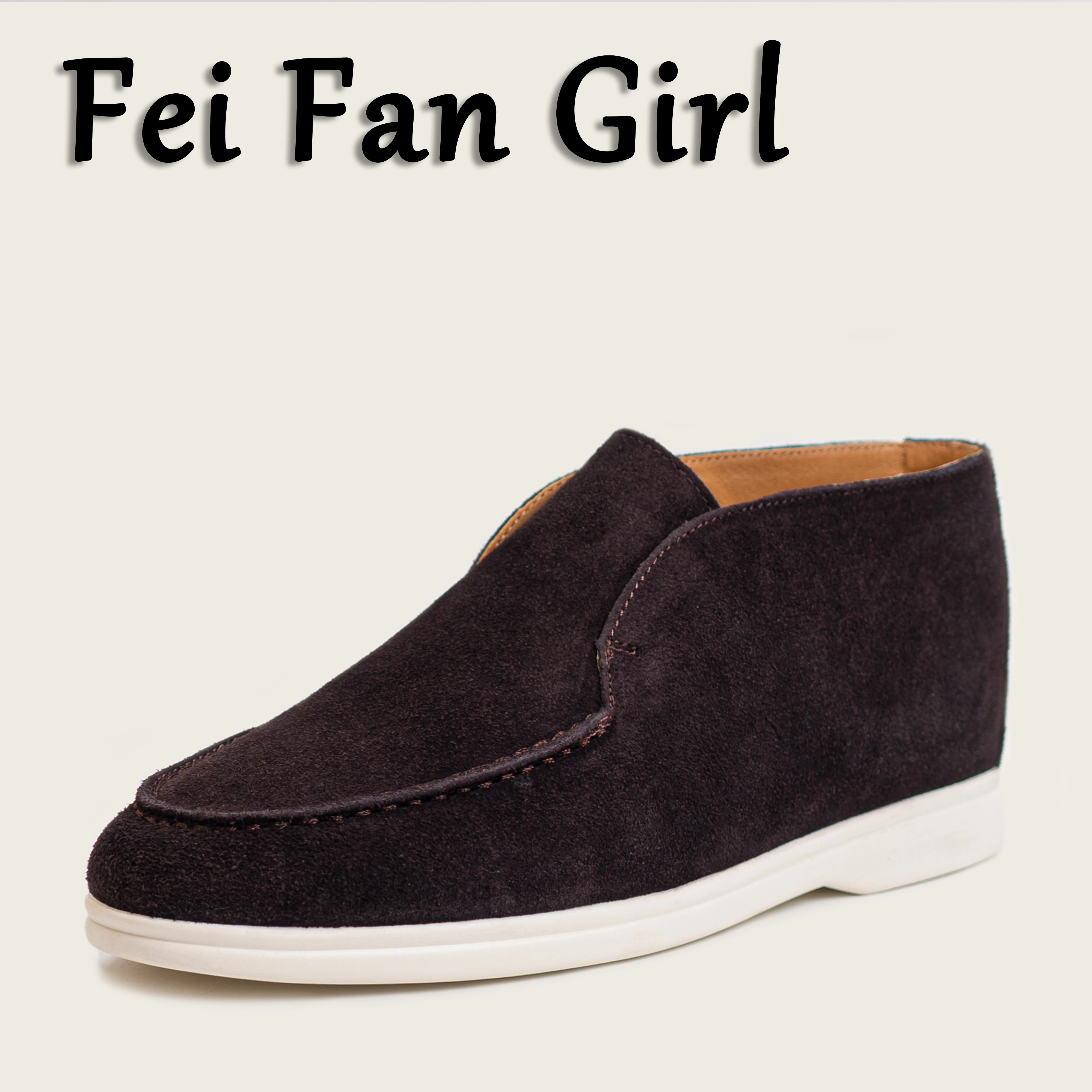 Leather Flat Bottom Casual Shoes Women's Women's Loafers Outdoor Walking Men's Tassel Metal Buckle Slipper Mules