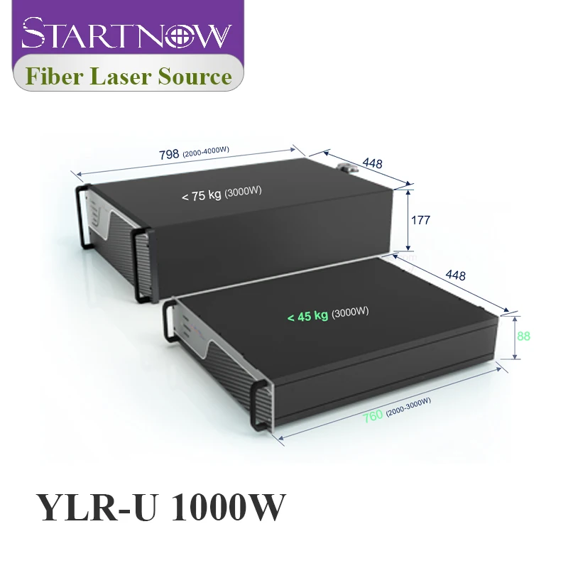 STARTNOW IPG YLR-U Series волоконный лазерный источник питания 1000 Вт/2000 Вт один модуль для 2D