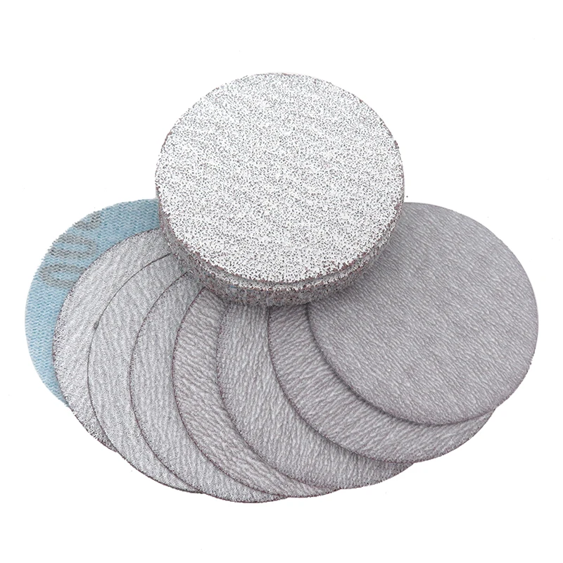 50PCS 2 Inch 50mm Sanding Discs Hook and Loop White Dry Grinding Sandpaper 60 to 10000 Grit Automotive Polishing for Rotary Tool |
