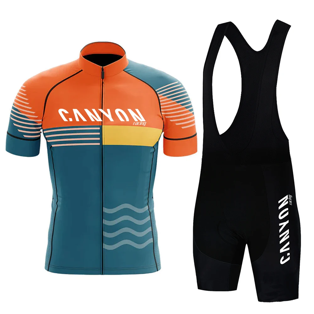 

2023 велосипедная Джерси с коротким рукавом для гонок Каньон, велосипедная одежда для горных велосипедов, дышащая велосипедная одежда, велосипедная форма, костюм Джерси