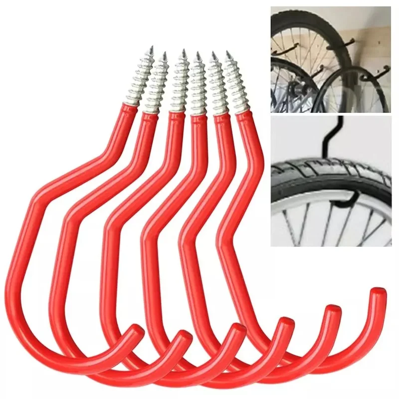 Storage Hooks Set,screw-in Utility Storage Hangers Shed Garage Garden Hook Plastic Coated For Wall