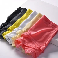 6 pcslot 3d lace panties men underpants summer new translucent soft ice silk boxer underwear breathable sexy mens underwear