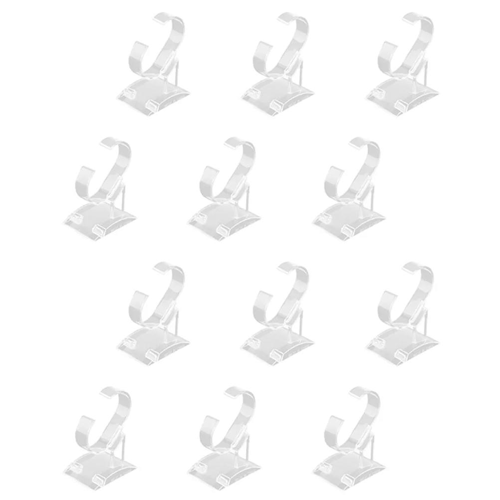 

12pcs Multi-use Watch Display Stands Bracelet Stand Holders Transparent Jewelry Holders