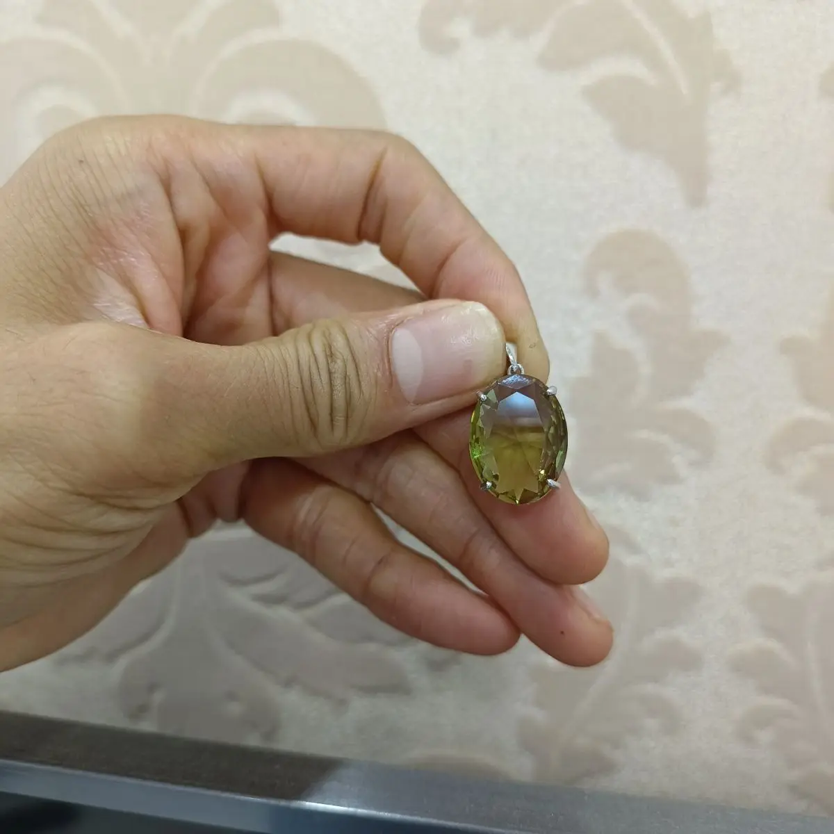 Турецкий султан камень из гидроглинозема разные цвета 925 серебра Большая