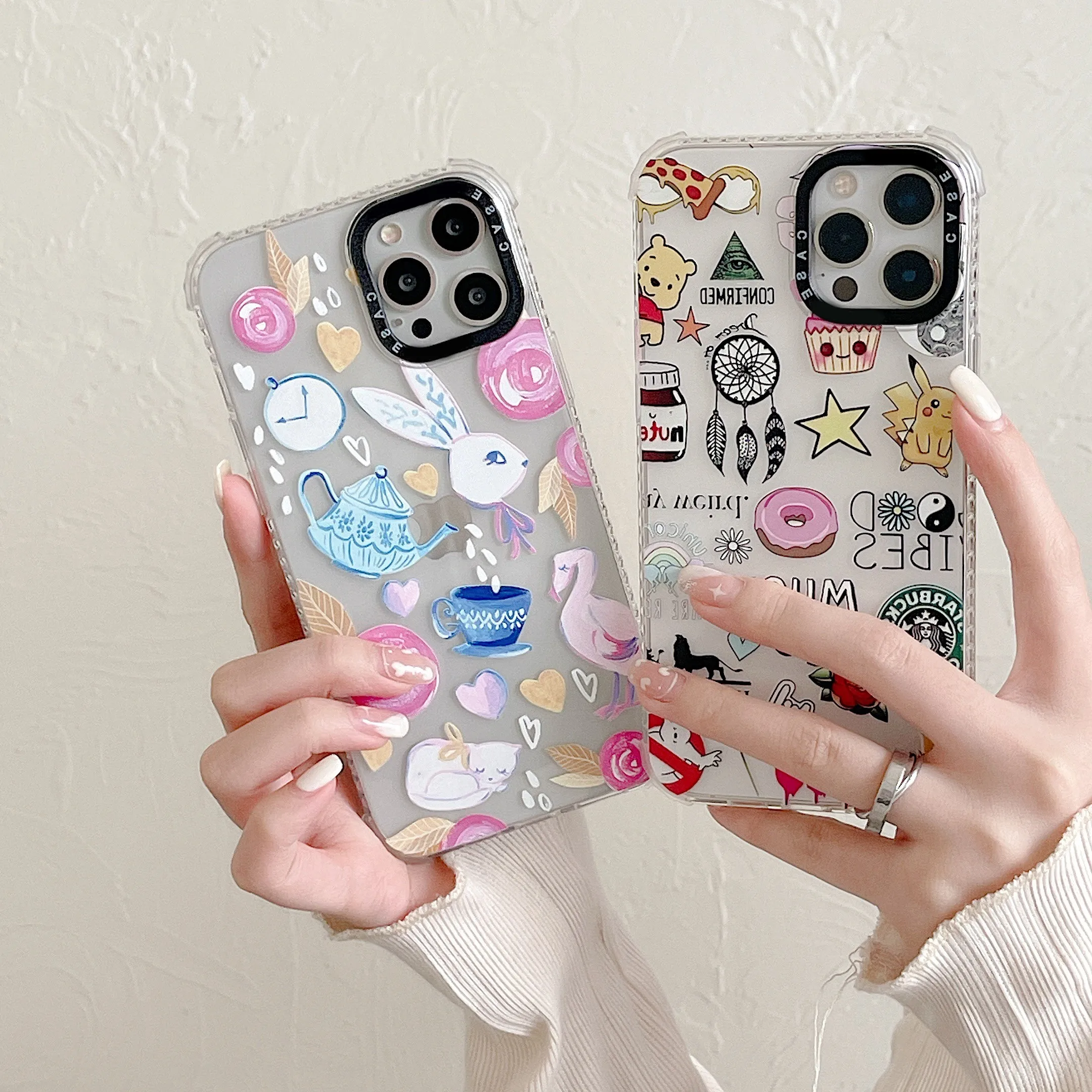 

Luxury Brand Pokemon Pikachu Label Phone Cases For iPhone 13 12 11 Pro Max XR XS MAX 8 X 7 SE Couple Anti-drop Soft TPU Cover