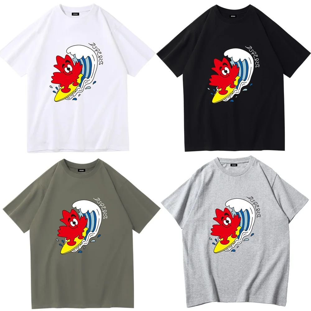 

DSQ2 ICON 2023 Men's and Women's Clothing Casual Fashion Trend Pure Cotton Simple Sports Letter T-shirt Boyf Girlfriend Gift