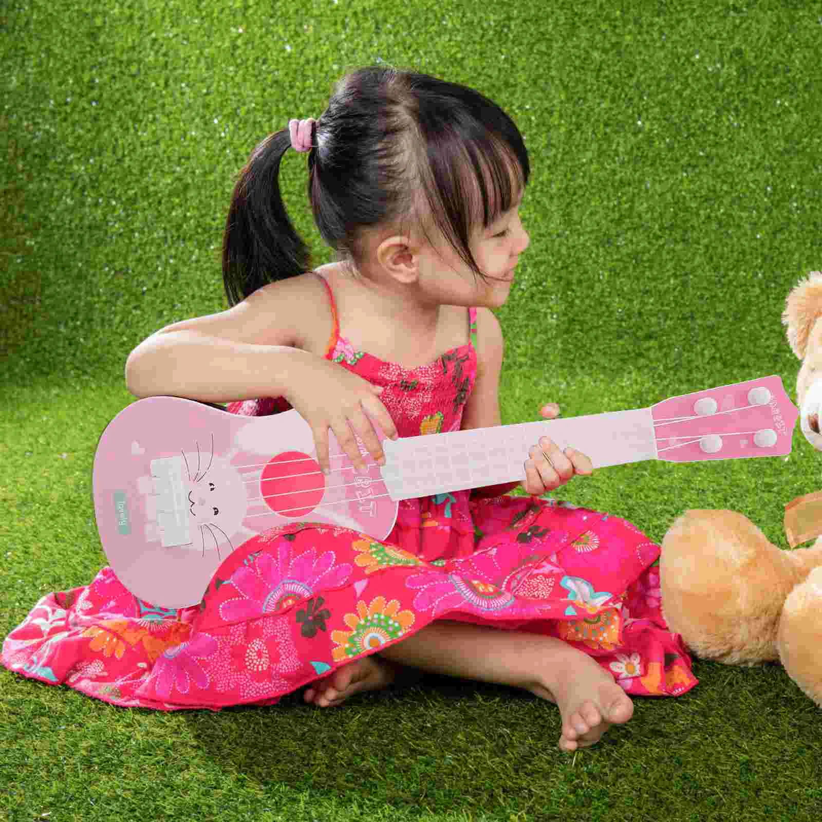 

Guitar Toy Kids Ukulele Instrument Music Musical Vintage Acoustic Style Simulated Instruments Toys Toddler Electric Mini