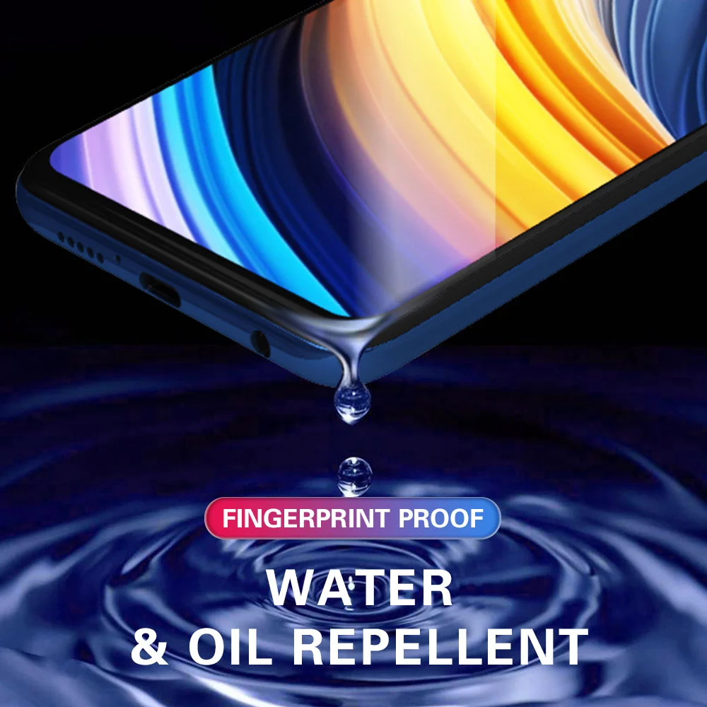 Чехол для xiaomi Poco X5 M4 pro X4 F4 GT F3 M5 M5s X3 3 шт. искусственное закаленное стекло защита