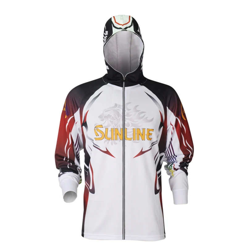 

Sunline 2023 Fishing Clothes Sunscreen Breathable Summer Quick Dry Outdoor Sports Hooded Anti Mosquito Man Fishing Shirt