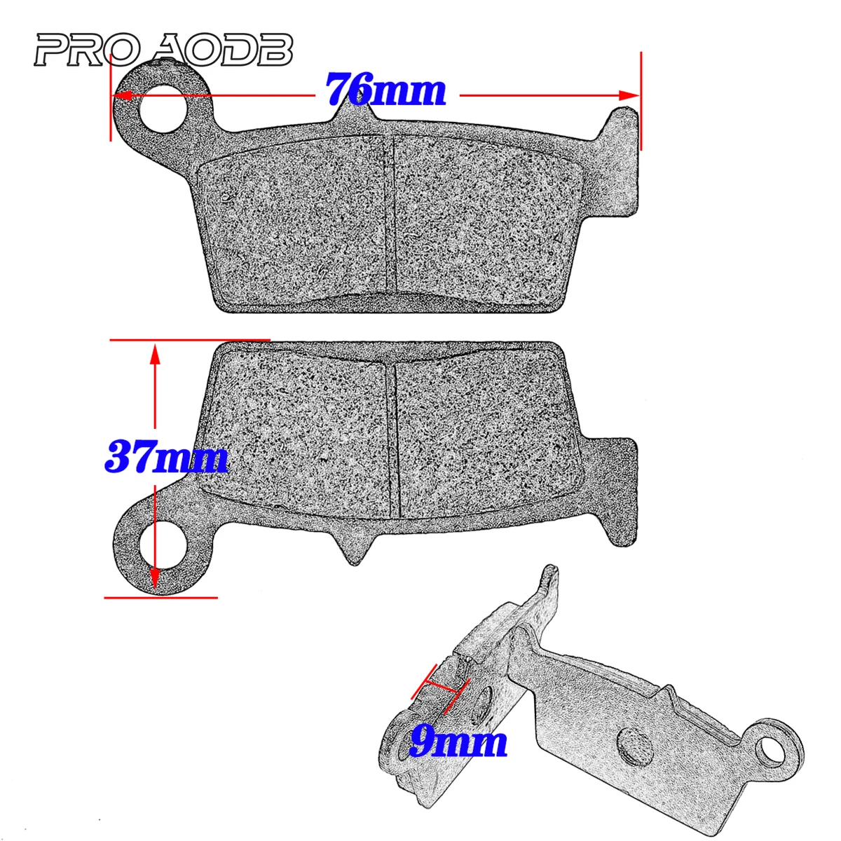 Задние дисковые тормозные колодки для KAWASAKI KX125 K/L/M KLX250S KLX 250 H KX250 K/L/M/R KLX300 R/A KLX400SR
