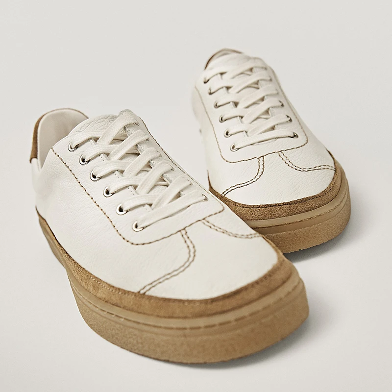 Linjer Stricklin модная повседневная обувь для девочек женская английская простая белая