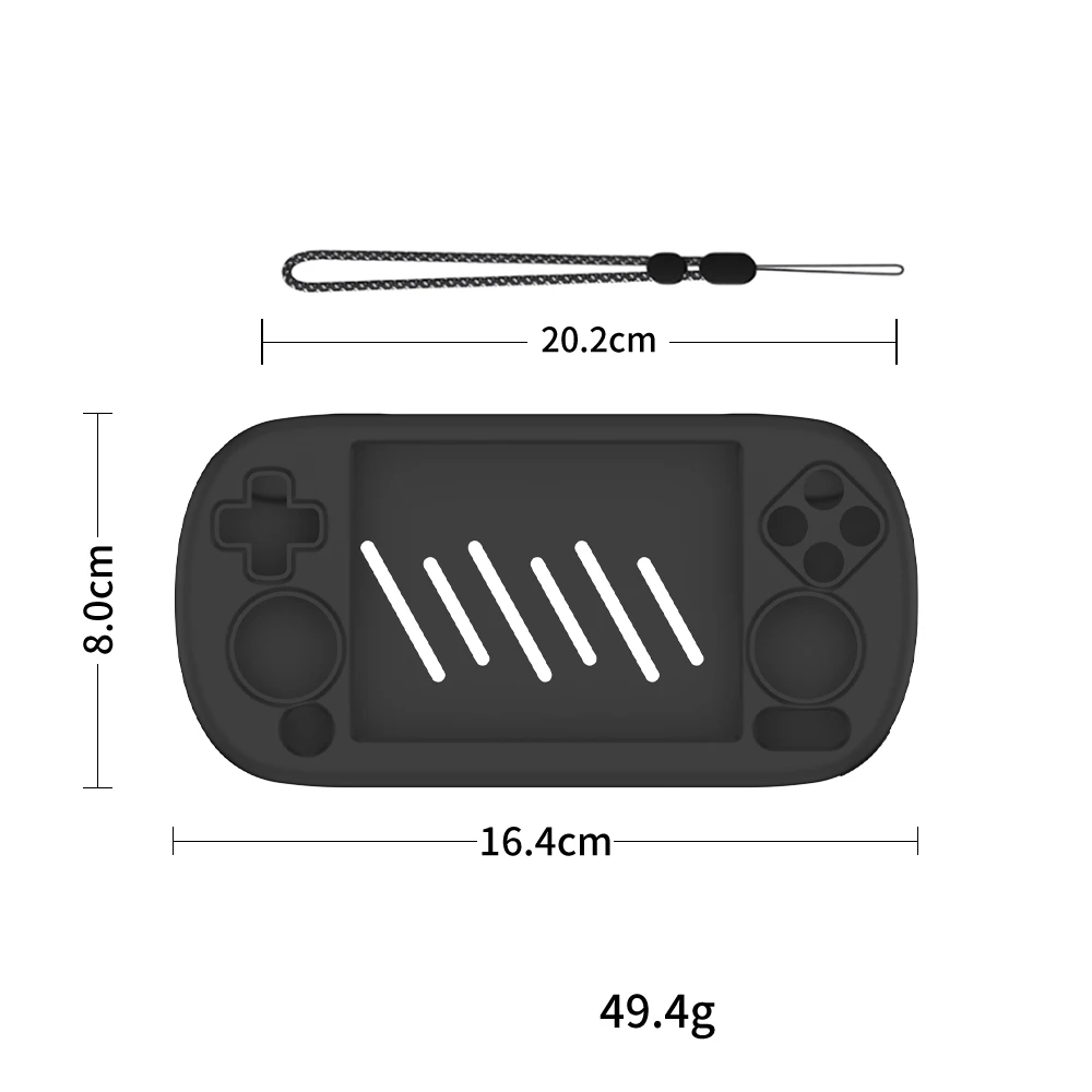 Силиконовый защитный чехол для игровой консоли ANBERNIC RG40XX H защита от падения
