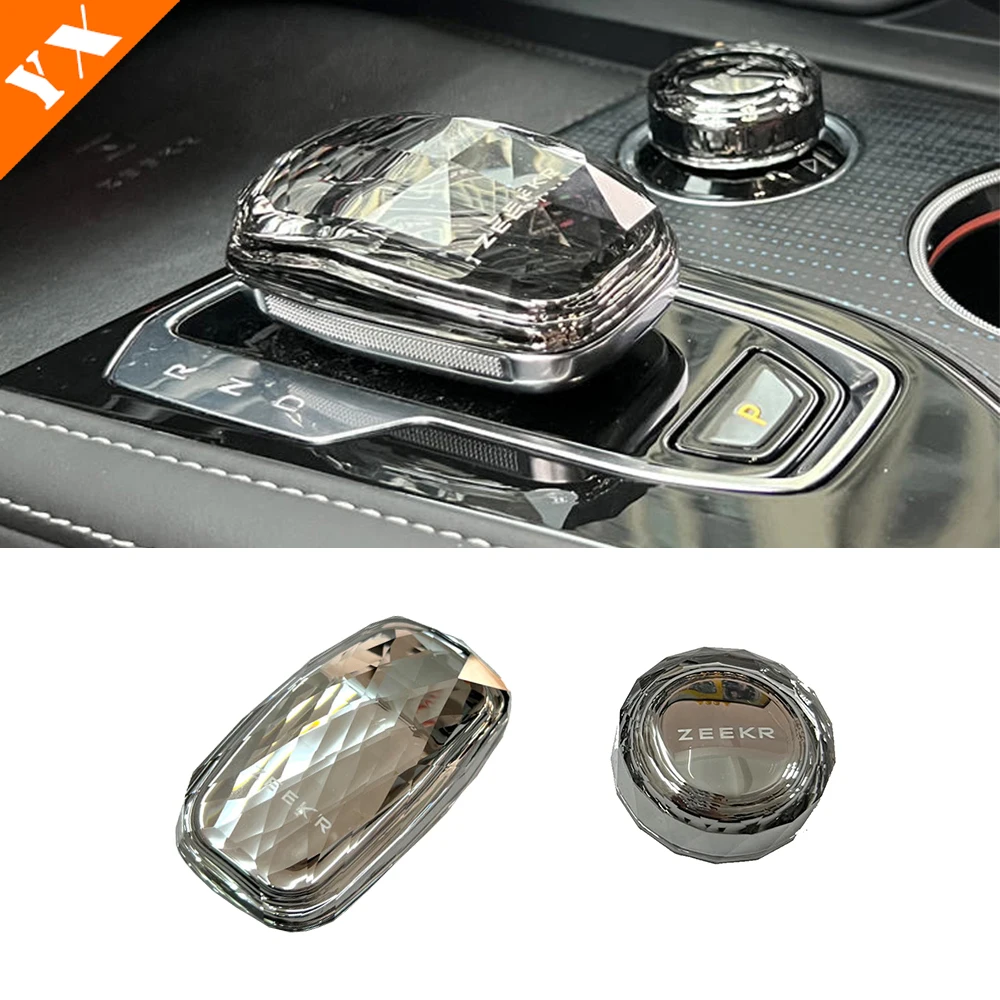 

Для Geely Zeekr 001 2021-2023 отделка со стразами, ручка переключения передач автомобиля, ручка рамы, крышка, аксессуары для стайлинга