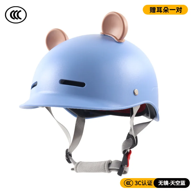 

Мотоциклетный шлем с героями мультфильмов, милый полушлем унисекс, спортивный велосипедный защитный шлем, летняя защита от солнца, Casco Moto Capacete