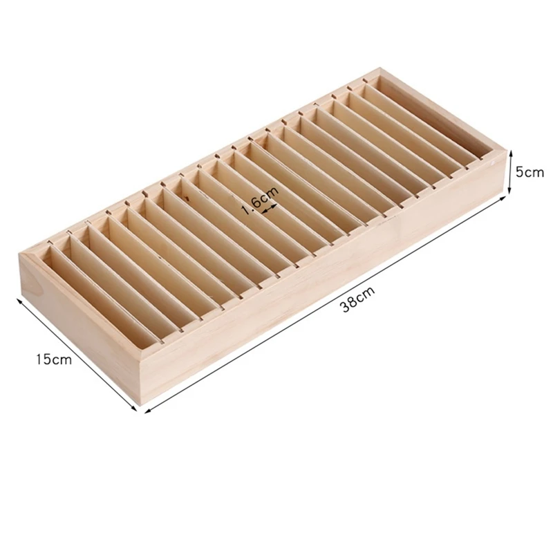 2Pc-Hair Hoop Storage Rack Wooden Jewelry Display Stand Hair Rope Jewelry Storage Box Desktop Tray Jewelry Display Rack