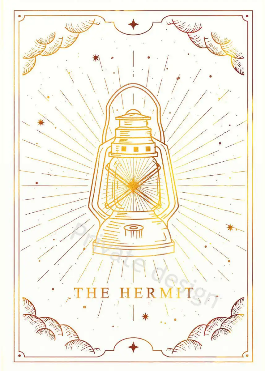 

Tarot The Hermit Arcane Tin Sign Tin Plates Wall Decor Room Decoration Retro Vintage Metal Sign Poster For Art Home Club