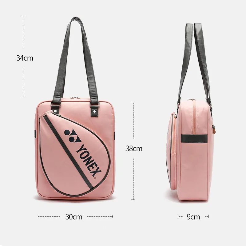 2022 Original Women YONEX Badminton Bag Max For 2 Rackets PU Leather Waterproof Sports Bag For Match Training