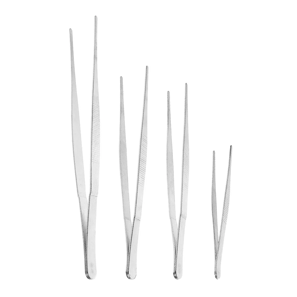4 шт. изогнутый пинцет из нержавеющей стали ландшафтный для ресниц маленький