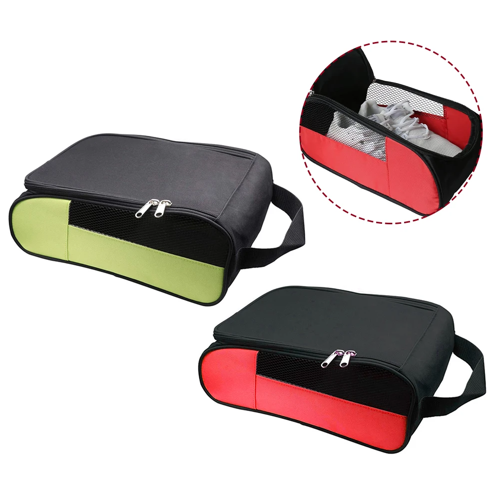 

Portable Golf Shoe Bag Carrier Bags Golfball Holder Lightweight Breathable Pouch 600D Oxford Cloth Foldable Shoes Storage Bag