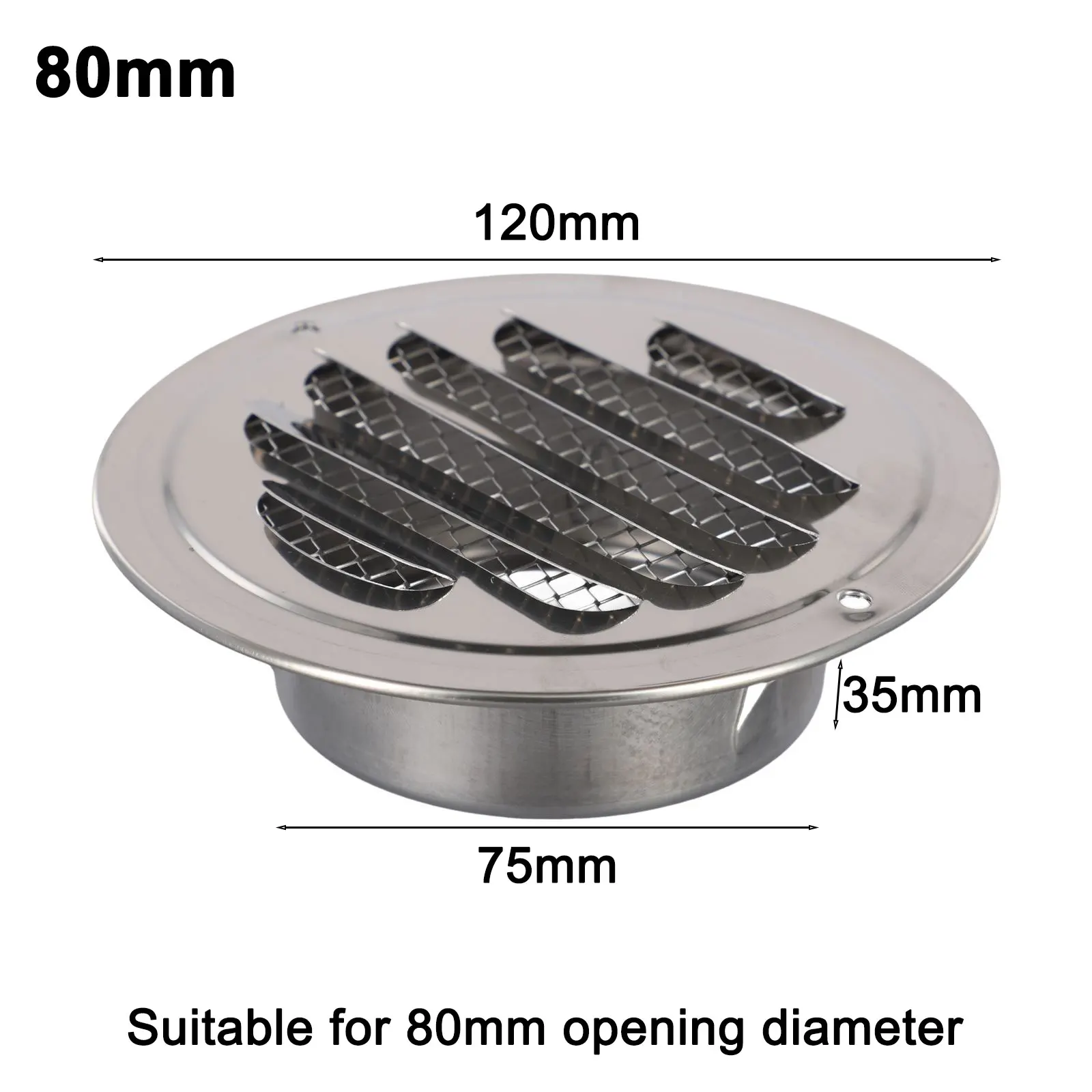 Решетка Вентиляционная из нержавеющей стали для защиты от насекомых 70-300 мм