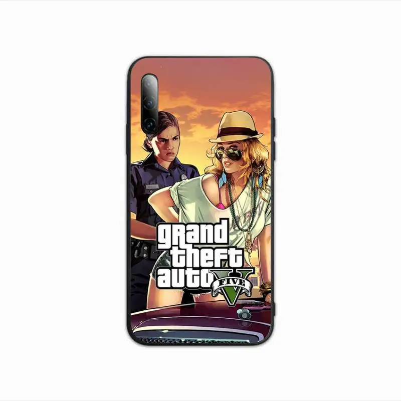 Чехол для телефона с Gta 5 Grand Theft Auto V Huawei P30 Pro P20 Lite P10 P40 E P Smart Z Plus 2018 2019 Mate 20 10