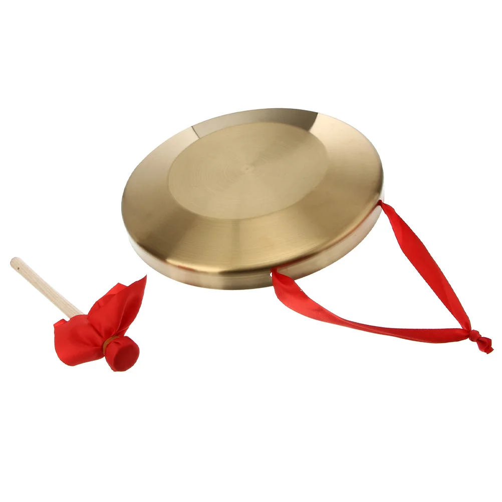 

Cymbal Gong Chinese Mallet Outdoor Play Toys Kids Desk Drum Musical Hand Hanging Gongs Brass