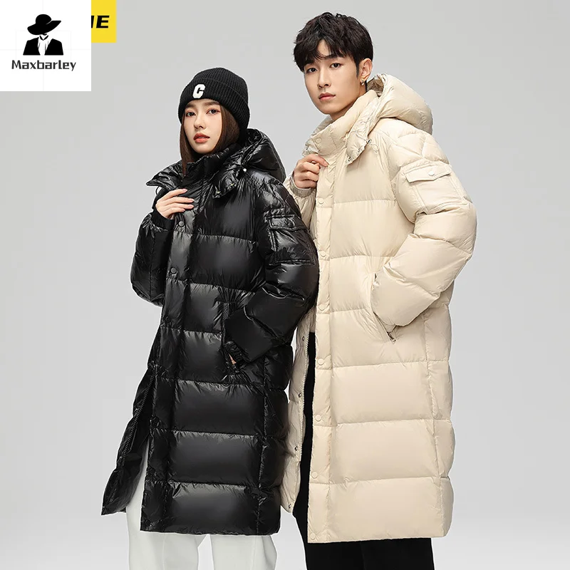 Зимний пуховик мужская высококачественная модная утолщенная куртка с капюшоном