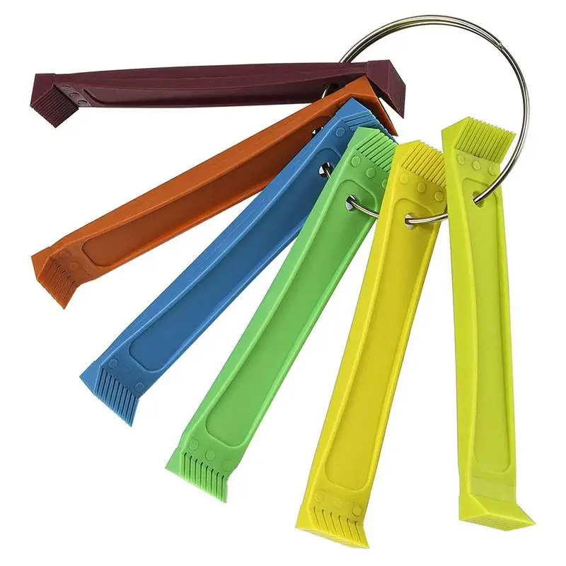 

6 Pieces Air Conditioner Fin Combs AC Fin Comb For Recovering The Deformed Fins AC Coil Brush For Solving The Bent Fins