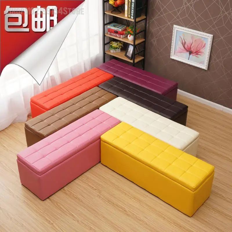 Storage stool storage can sit sofa rectangular box multi-function fitting room bench |
