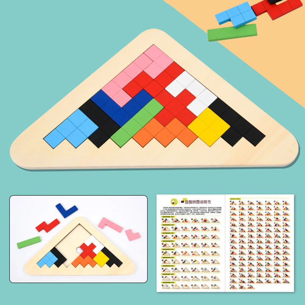 

3D Wooden Puzzle Toys Children Adult Imagination Intelligence Game Play Training Preschool Imagination Supplies