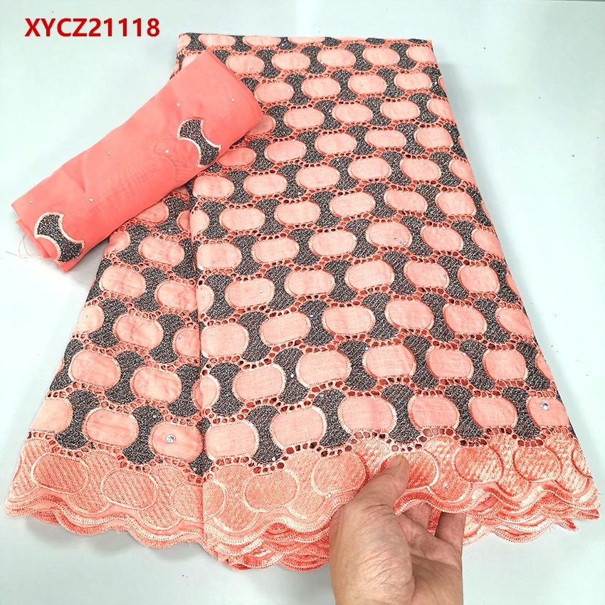 

Flower Style African Nigerian Colorful ambassador Lace Fabric For Wedding Cloth