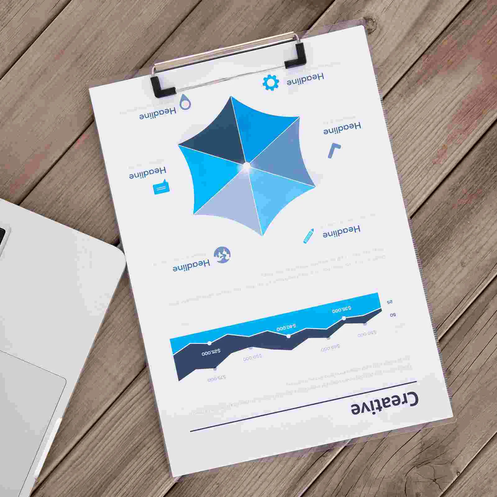 10 шт. папка для файлов зажимы досок документов канцелярские принадлежности