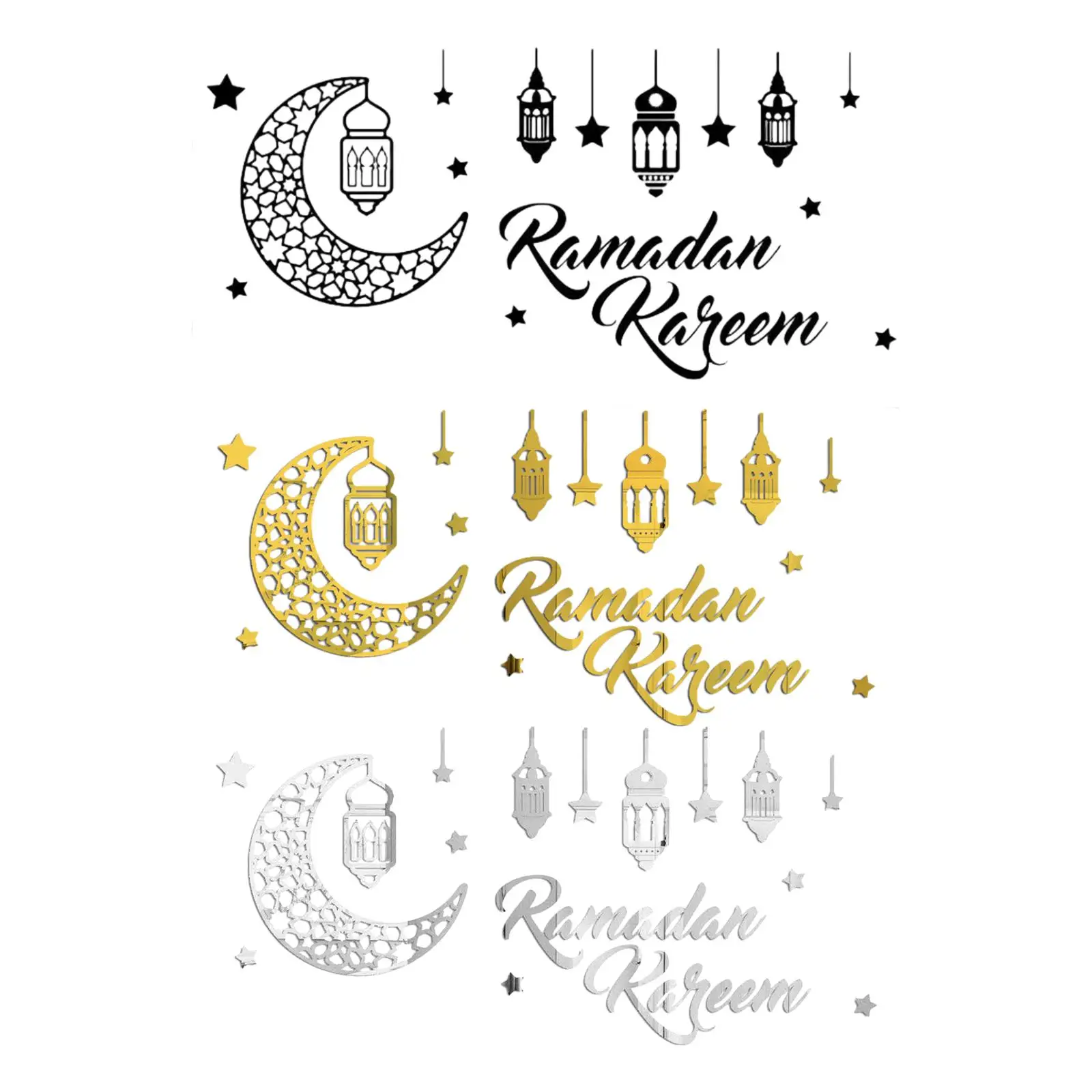

Acrylic Wall Decor Stickers for Wallpaper Ramadan Ornaments