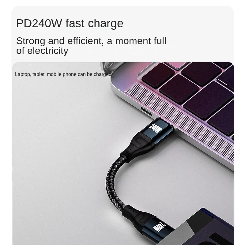 Кабель передачи данных PD 240W USB C для быстрой зарядки 2 0 кабель Тип ноутбука зарядка