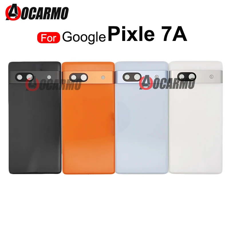 

For Google Pixel 7A Back Camera Lens With Frame And Rear Cover Back Battery Housing Replacement Part
