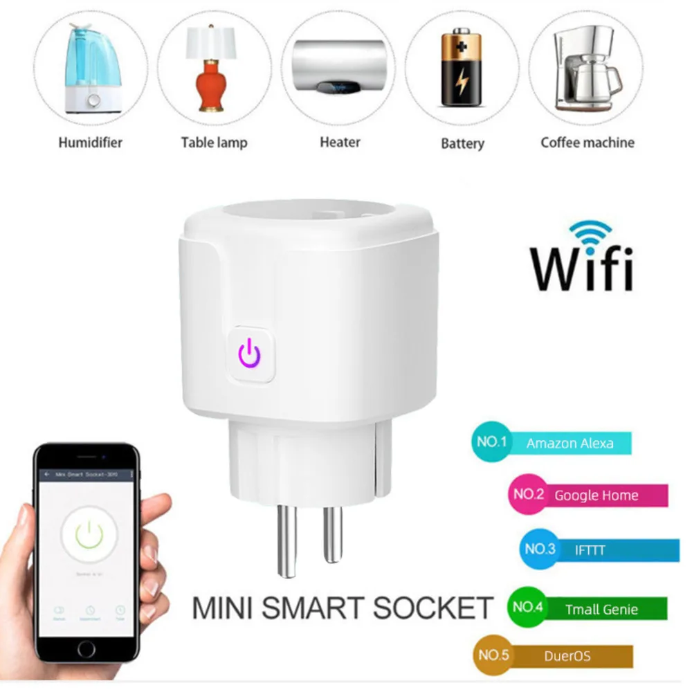 

Смарт-розетка Tuya ZigBee 3,0, 16 А, с голосовым управлением