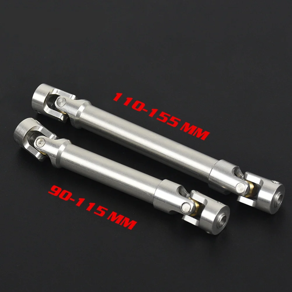 

2pcs 90-115mm 110-155mm Steel CVD Universal Joint Drive Shaft for 1/10 RC Rock Crawler Car SCX10 D90 S272