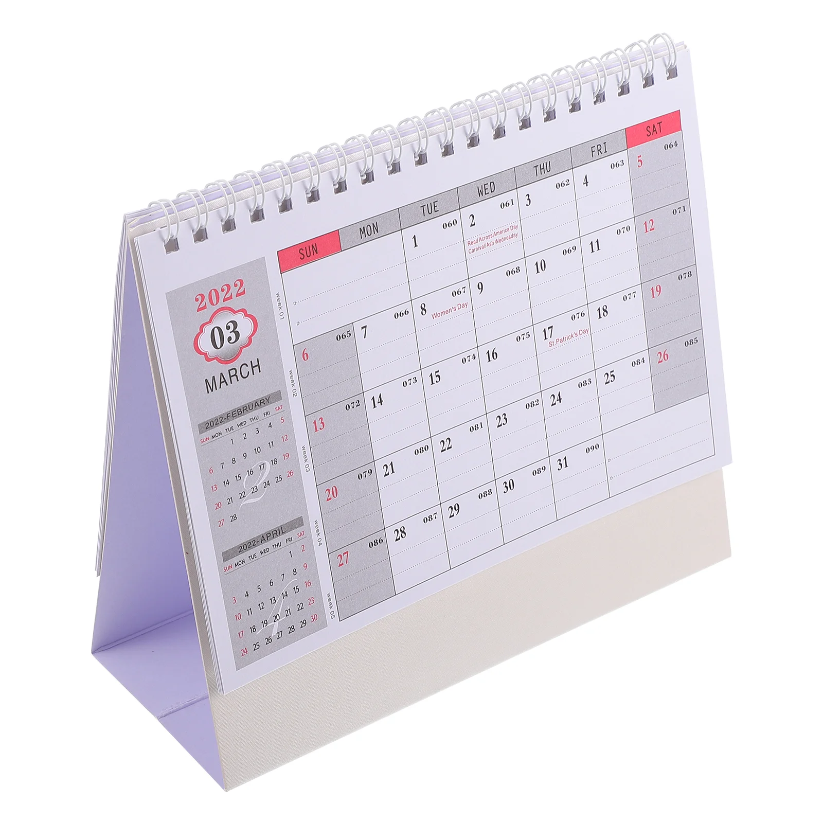 

1Pc 2022 English Desk Calendar Monthly Weekly Planner Large Schedule Calendar