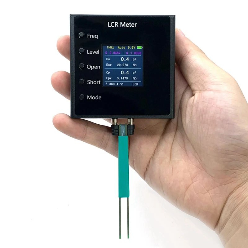 100Khz Intelligent Bridge Tweezers LCR SMD ESR Tester Resistance Capacitance Inductance Continuity Test