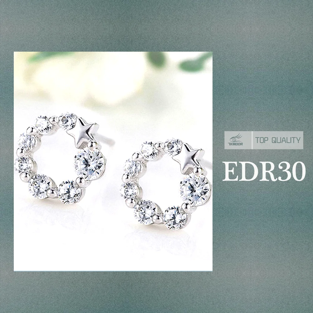 Фирменные серьги ювелирные изделия цветок однотонные серебряные