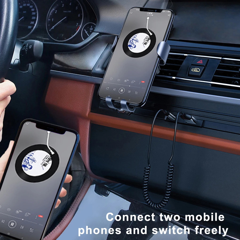 Car Bluetooth-compatible Receiver Dongle with Elastic Cable Handsfree Call Audio Adapter Music Streaming Device Sound Supplies |
